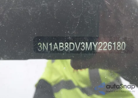 2021 Nissan Sentra Sr Xtronic Cvt from USA, damaged, VIN 3N1AB8DV3MY226180